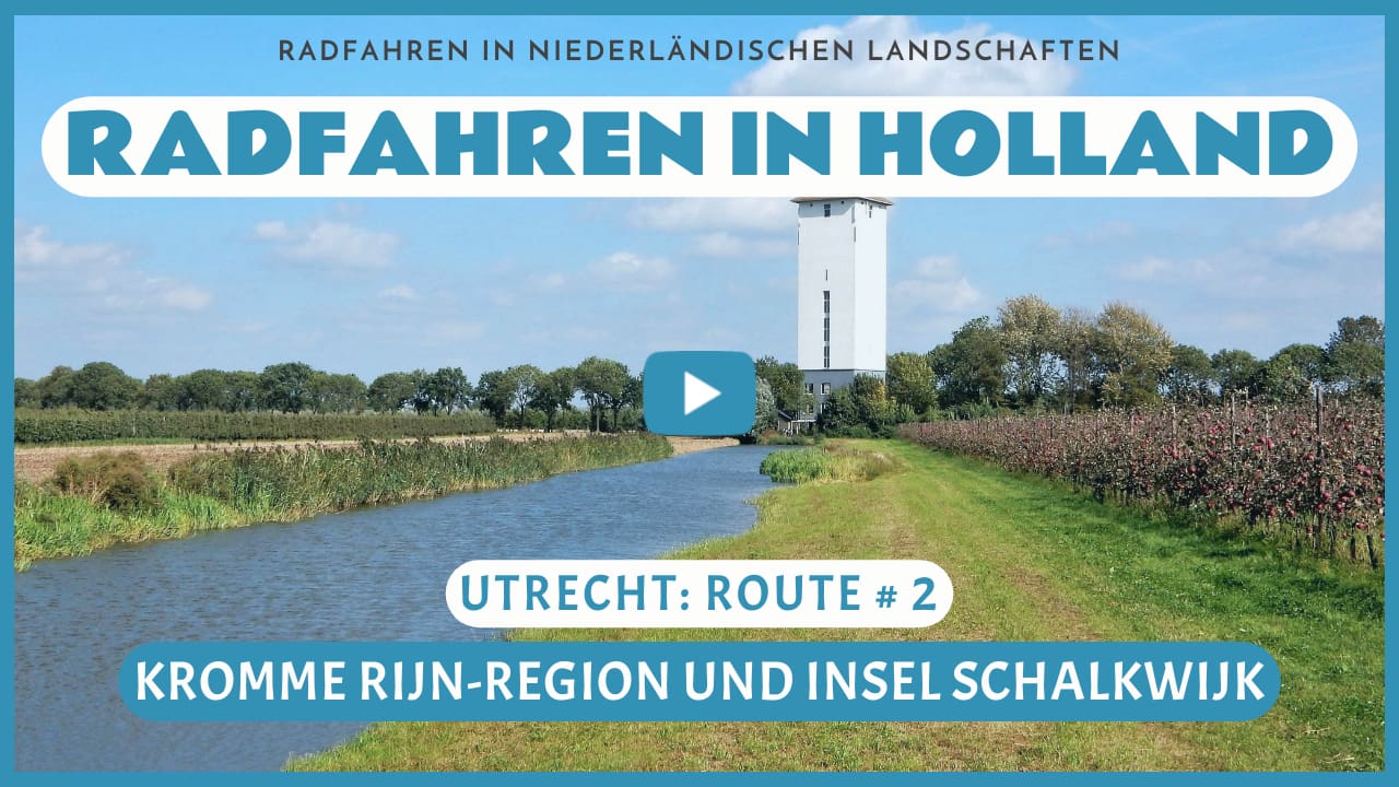Virtuelles Radfahren in der Kromme Rijn-Region und auf der Insel Schalkwijk