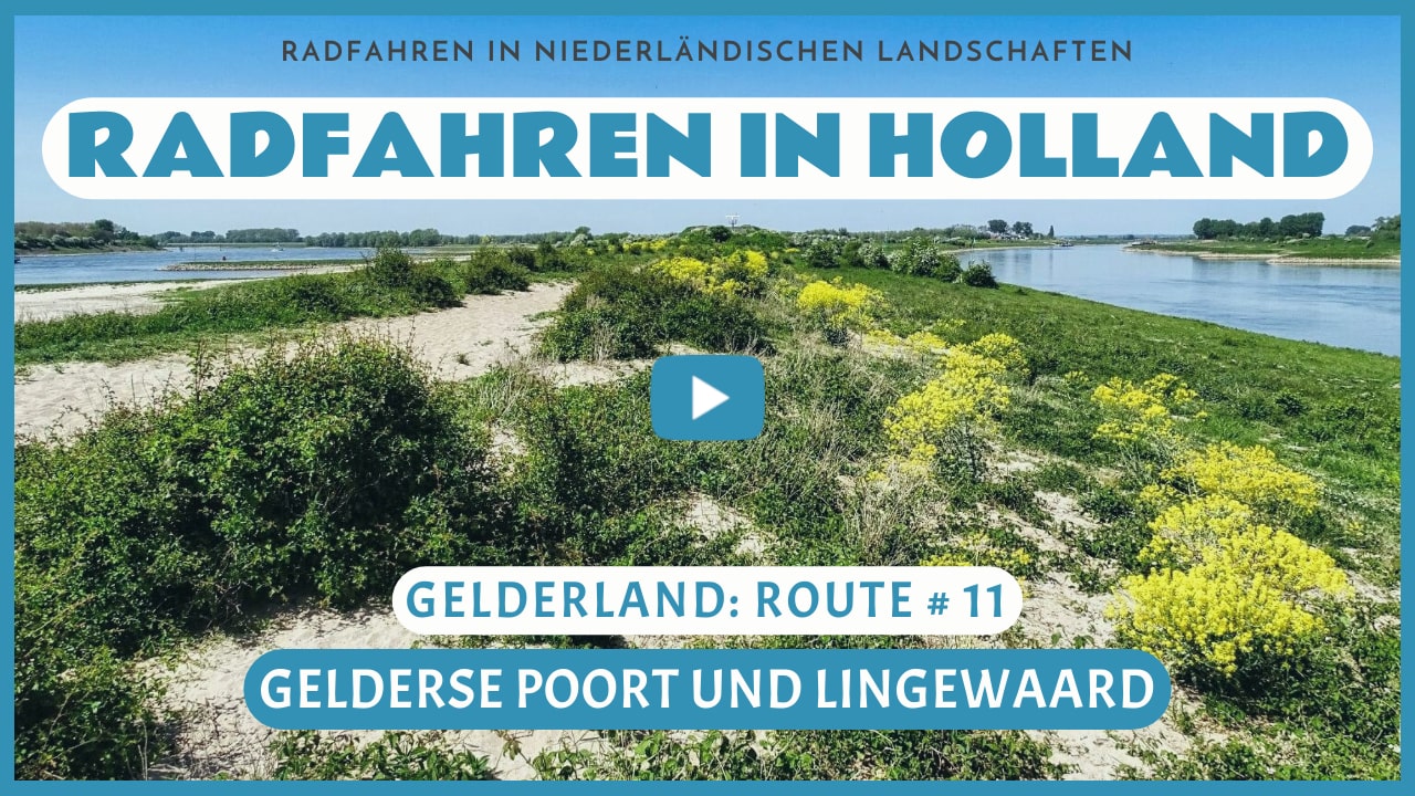 Virtuelles Radfahren durch die Gelderse Poort und die Lingewaard