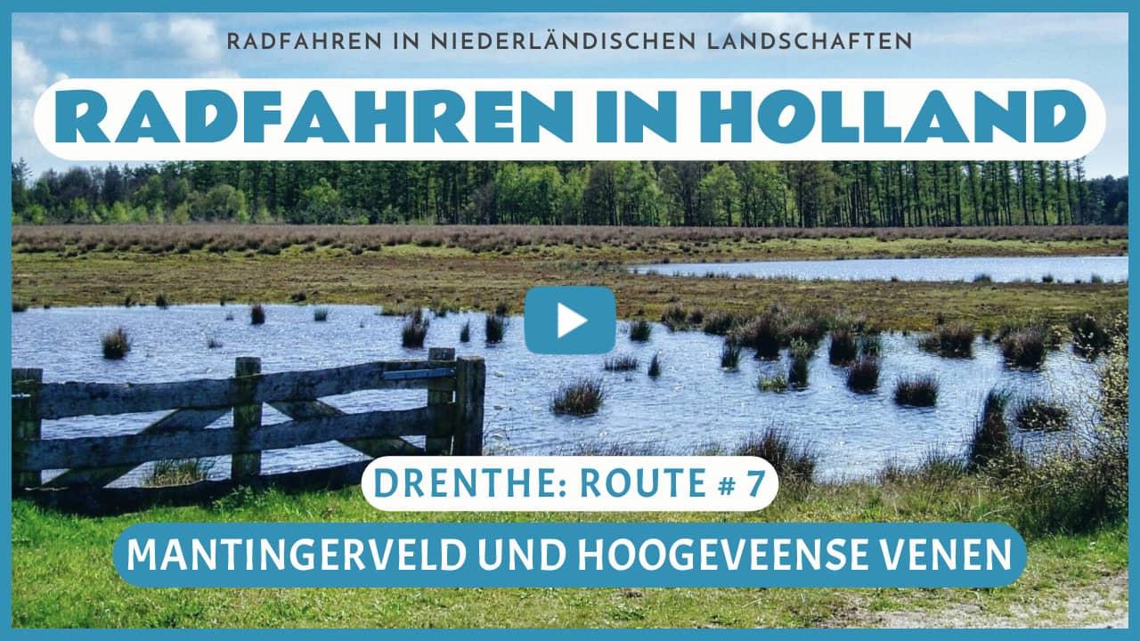 Virtuelles Radfahren durch das Mantingerveld und die Hoogeveense Venen