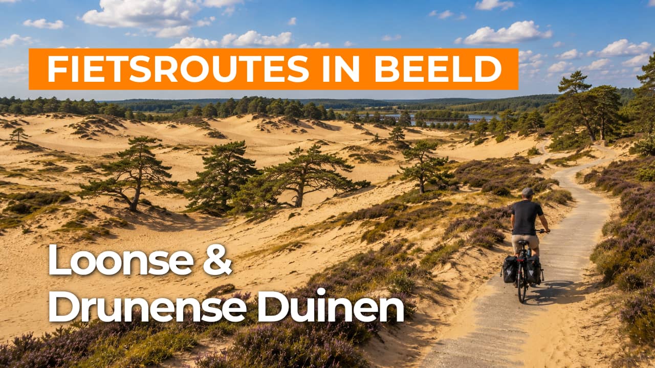 Fietsroute Loonse en Drunense Duinen en Moerputten video