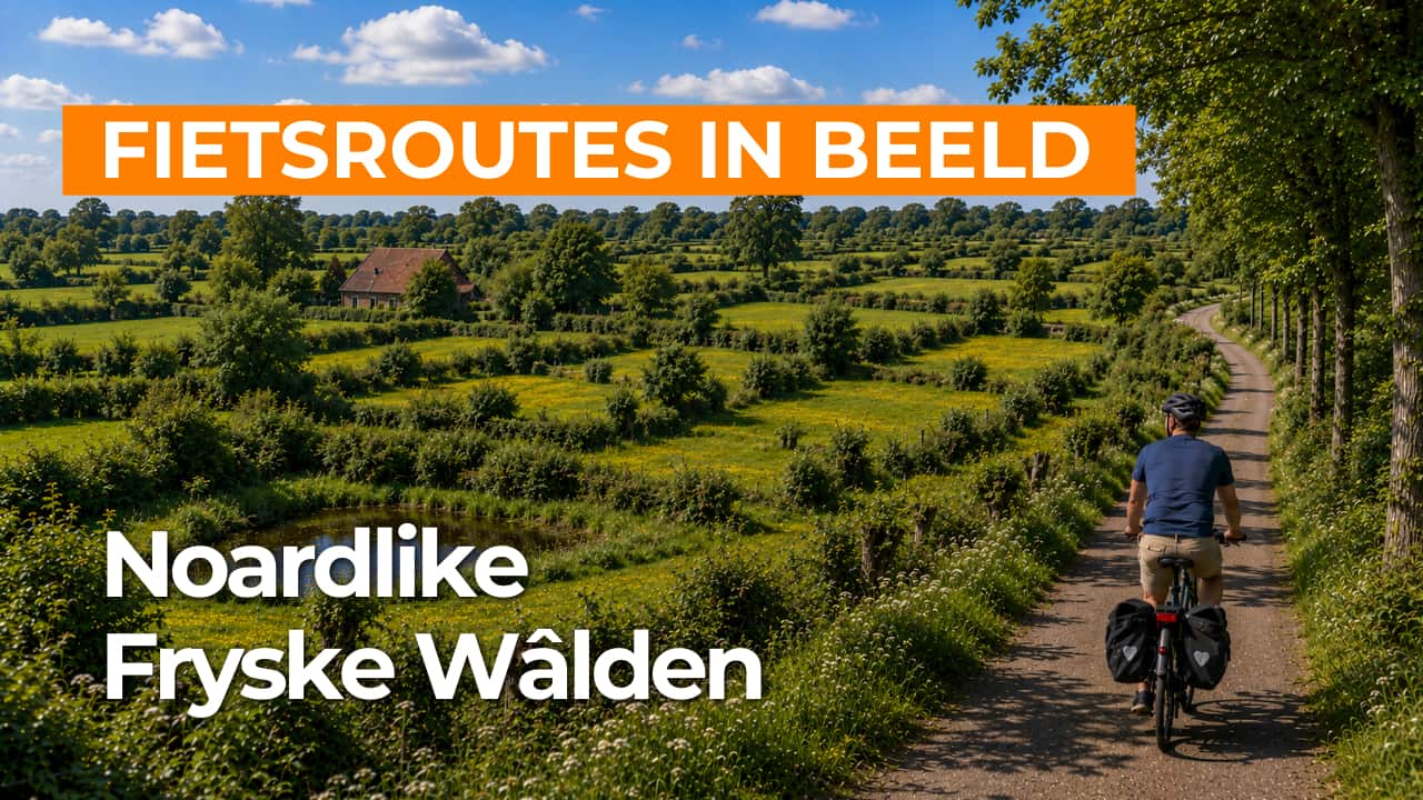 Fietsroute Nationaal Landschap Noardlike Fryske Wâlden video