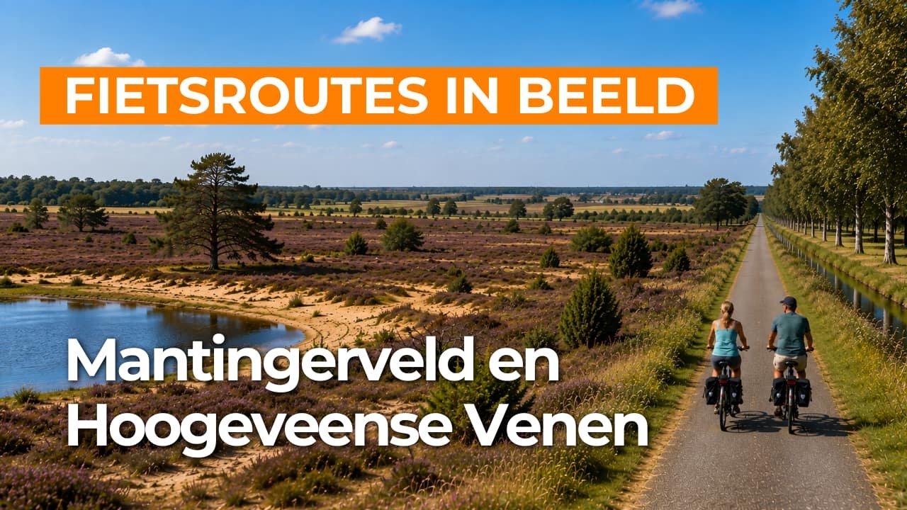 Virtueel fietsen door het Mantingerveld en de Hoogeveense Venen