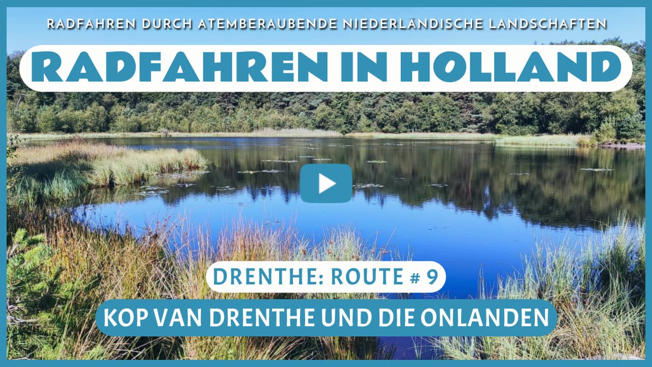 Virtuelles Radfahren durch die Kop van Drenthe und die Onlanden
