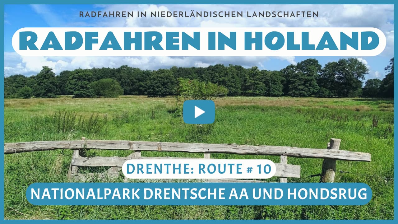Virtuelles Radfahren durch den Nationalpark Drentsche Aa und die Hondsrug