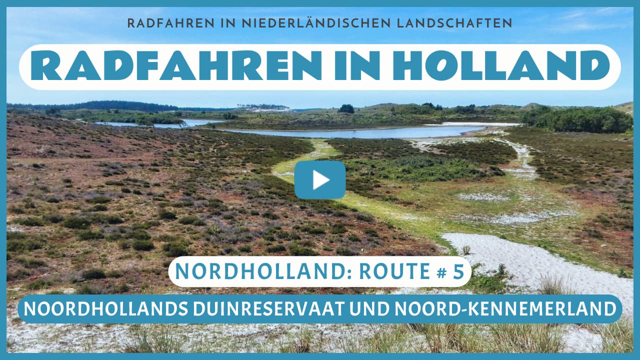 Virtuelle Radtour durch das Noordhollands Duinreservaat und Noord-Kennemerland