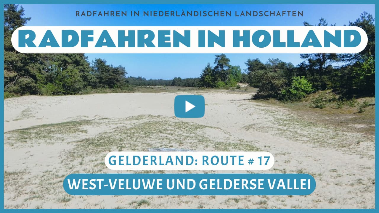 Virtuelles Radfahren in West-Veluwe und das Gelderse Vallei