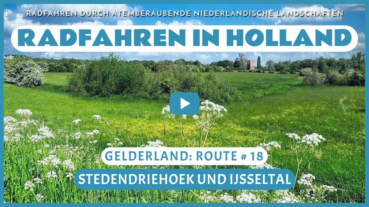 Virtuelles Radfahren durch die Stedendriehoek und das IJsseltal