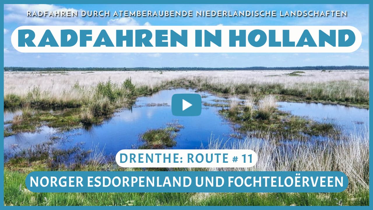 Virtuelles Radfahren durch das Norger Esdorpenland und das Fochteloërveen