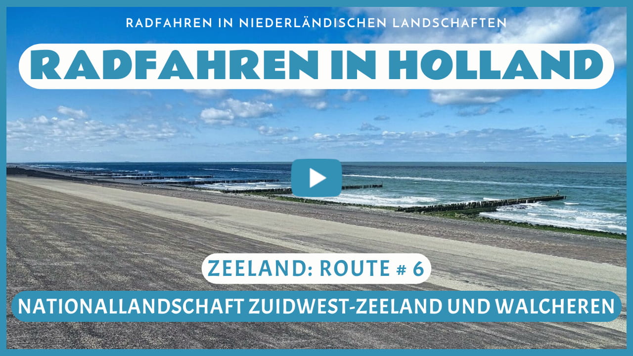Virtuelles Radfahren durch die Nationallandschaft Zuidwest-Zeeland und Walcheren