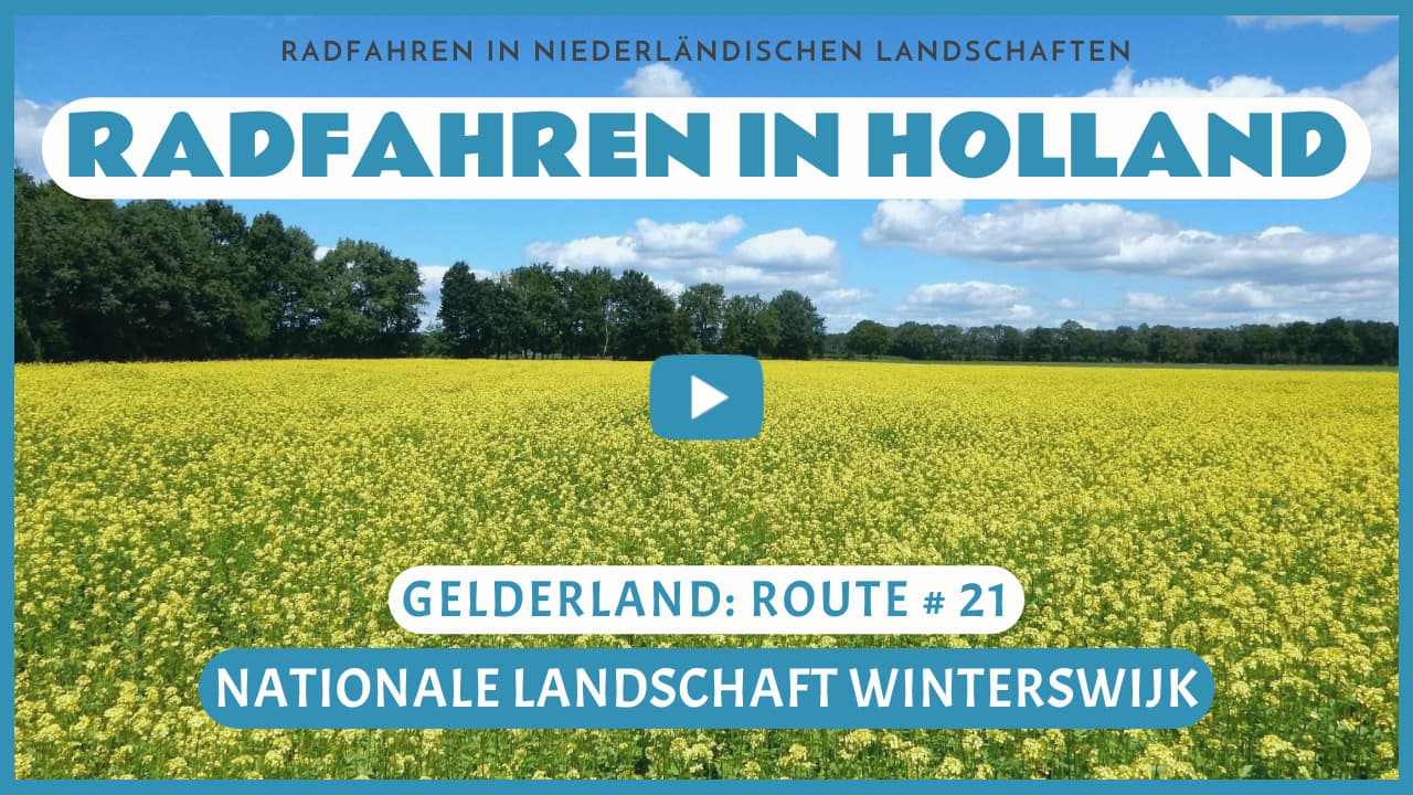 Virtuelles Radfahren durch die Nationallandschaft Winterswijk