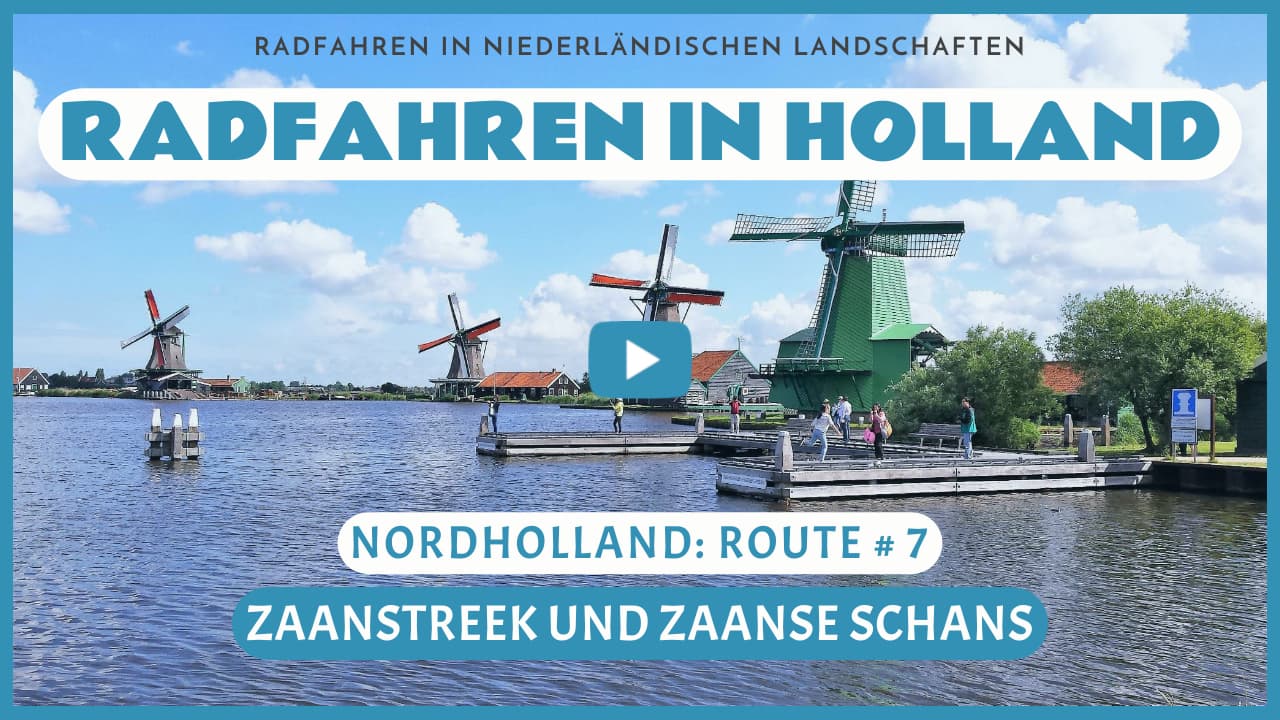 Virtuelles Radfahren in der Zaanstreek und auf der Zaanse Schans