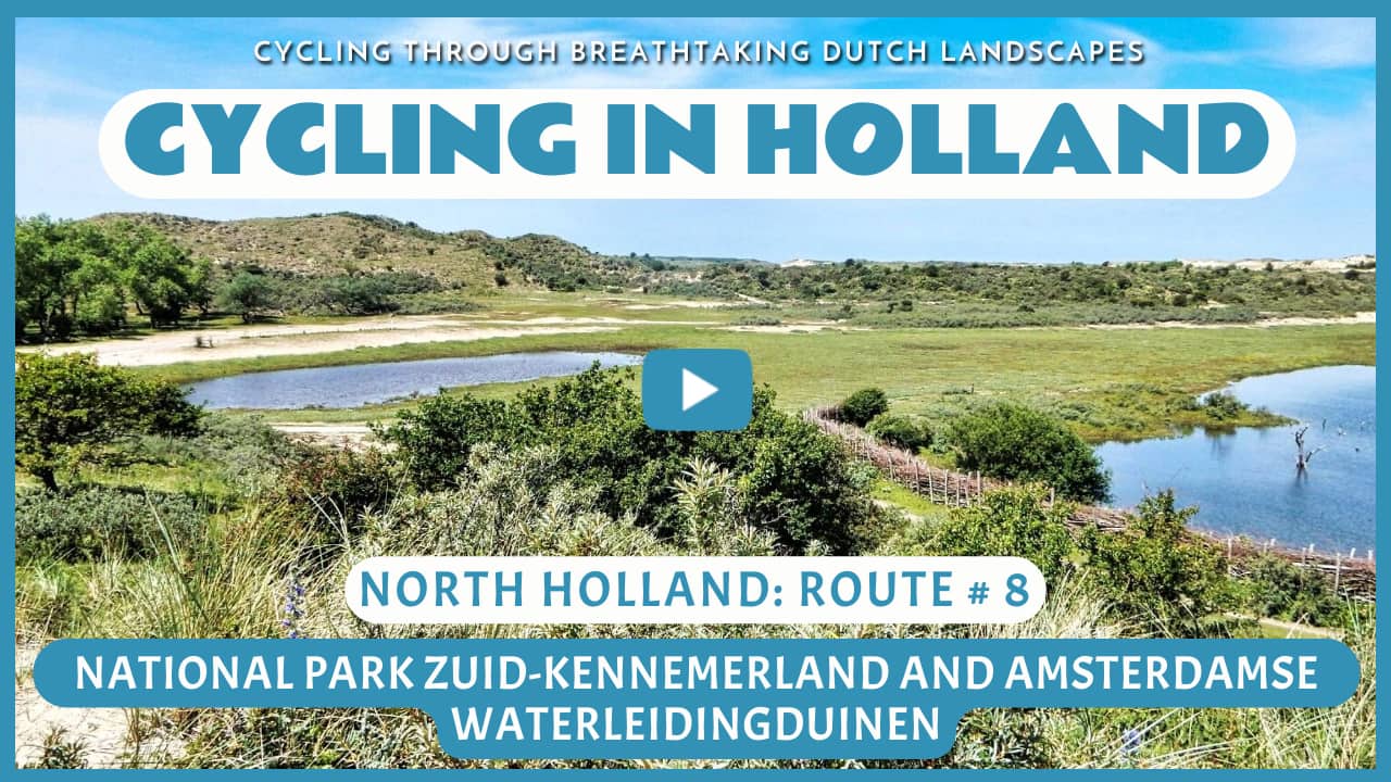 Virtual cycling through National Park Zuid-Kennemerland and the Amsterdamse Waterleidingduinen