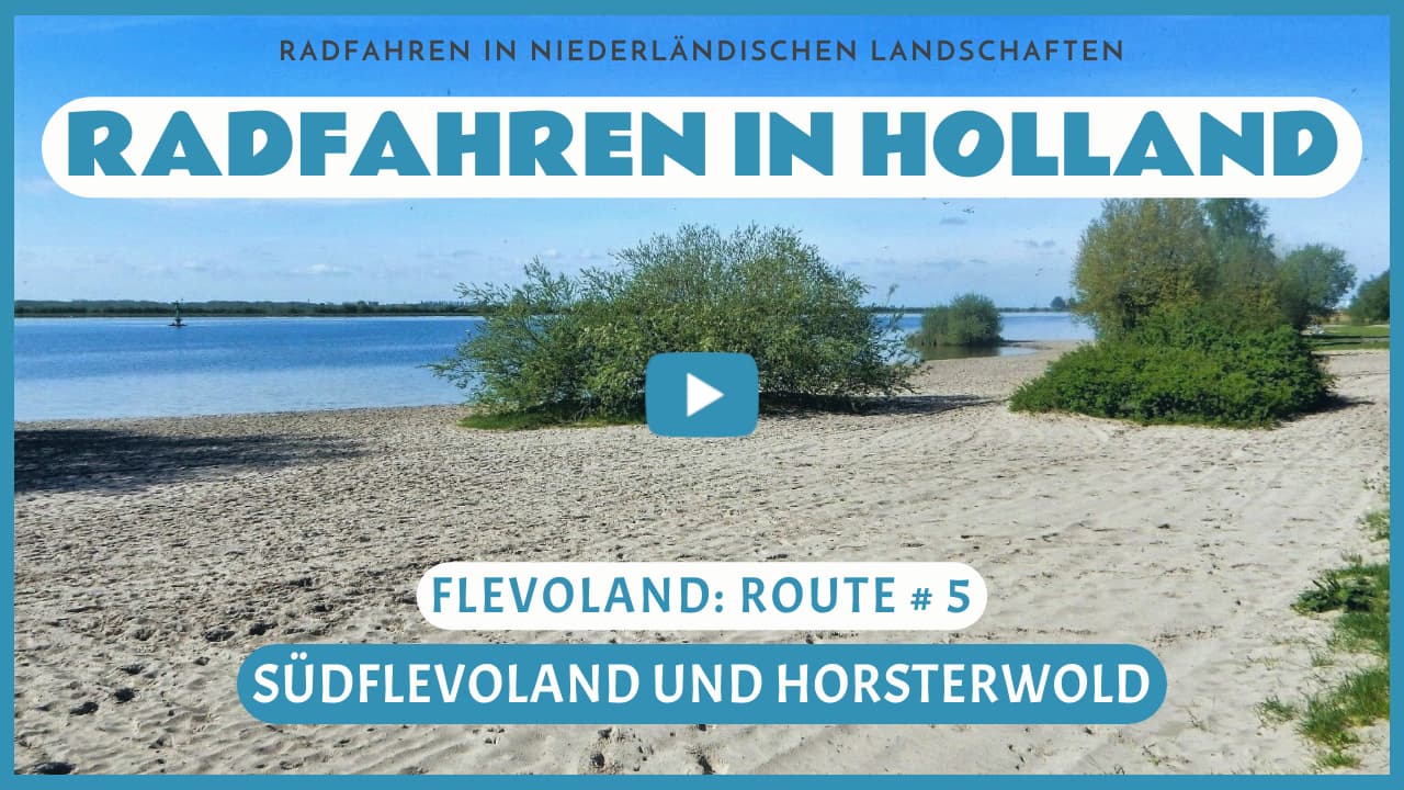 Virtuelles Radfahren durch Südflevoland und das Horsterwold